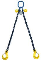 Yoke 7.5tonne G8 2-Leg Chainsling c/w Sling Hooks & Grab Hooks