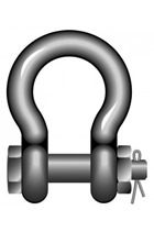 2500kg Stainless Steel Bow Shackle with Safety Bolt