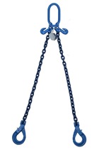 Yoke 2tonne G100 2-Leg Chainsling c/w Self Locking Hooks & Grab Hooks