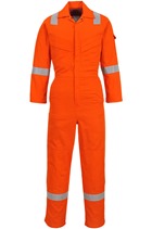 Portwest FR28 Orange Flame Resistant Light Weight Anti-Static Coverall 280g