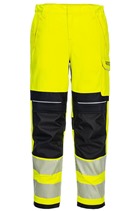 Portwest FR409 Yellow/Black FR Hi-Vis Women's Work Trousers