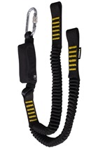 Special Offer Ridgegear RGL9 Twin Leg Elasticated Webbing Lanyard & Shock Absorber 1.4mtr