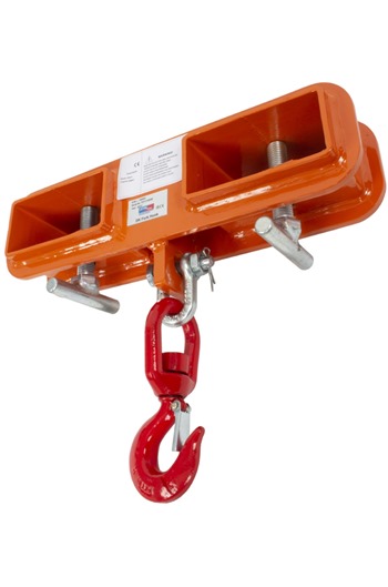 Fork Truck Swivel Hook Attachment 1tonne (FTH-DK10) - SafetyLiftinGear