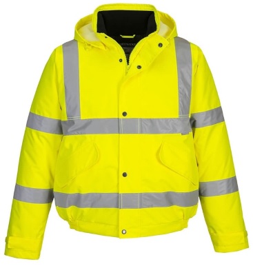 Hi-vis winter bomber jacket